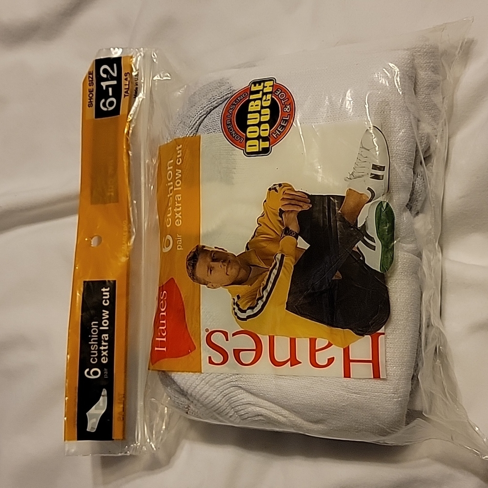 Hanes Extra Low Cut Socks 6 pair pack